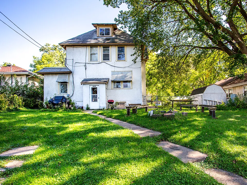 large back yard shared with other units