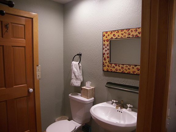 Powder room off of living room