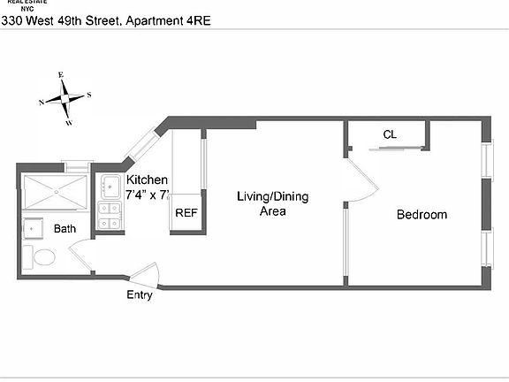 2nd image of 330 W 49th St APT 4RE