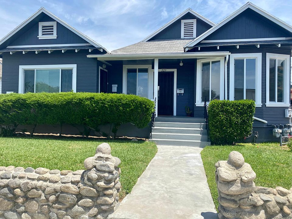 Beautifully landscaped front entrance