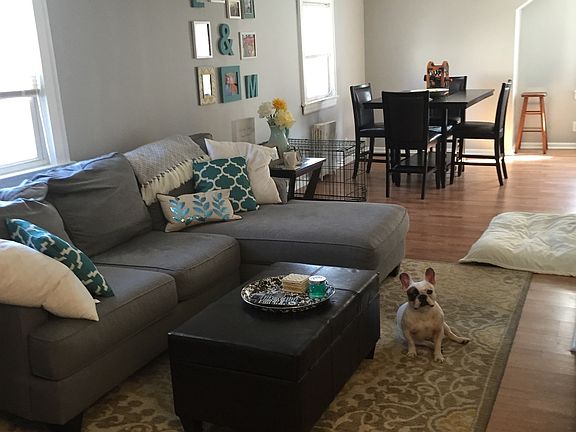 open living/dining room