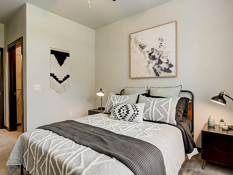 Bright and sunny spacious bedrooms.
