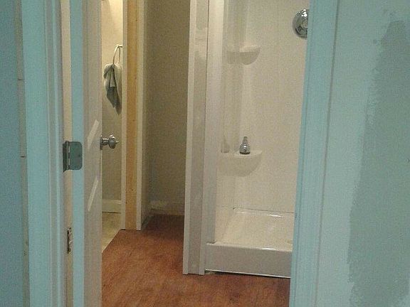 Bath has waterproof, hardwood laminate