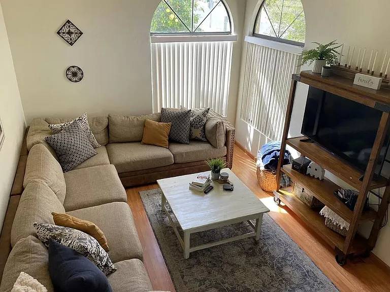 Formal living room - top view - staged