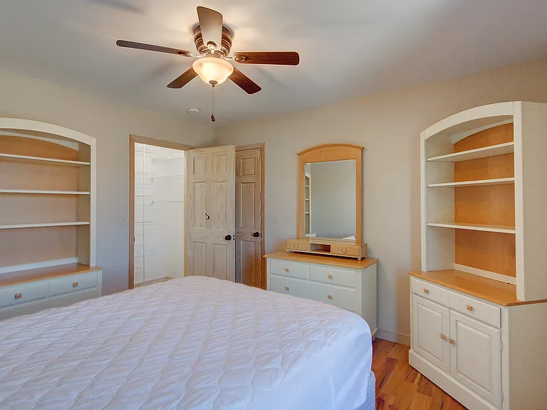 Queen bedroom on upper level