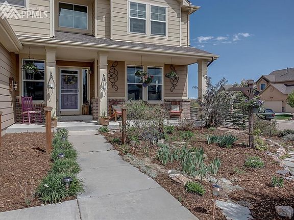 Garden area with drip system for flowers