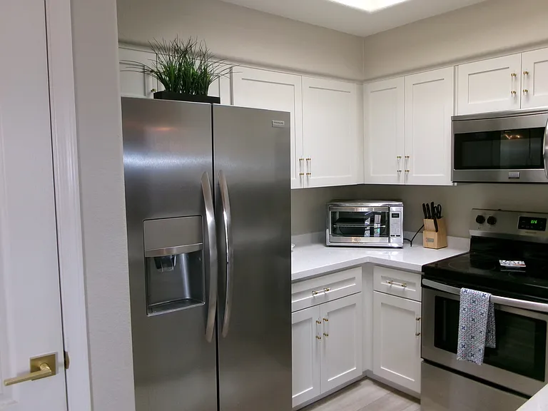 Brand new kitchen cabinets and quartz counters July 2026.