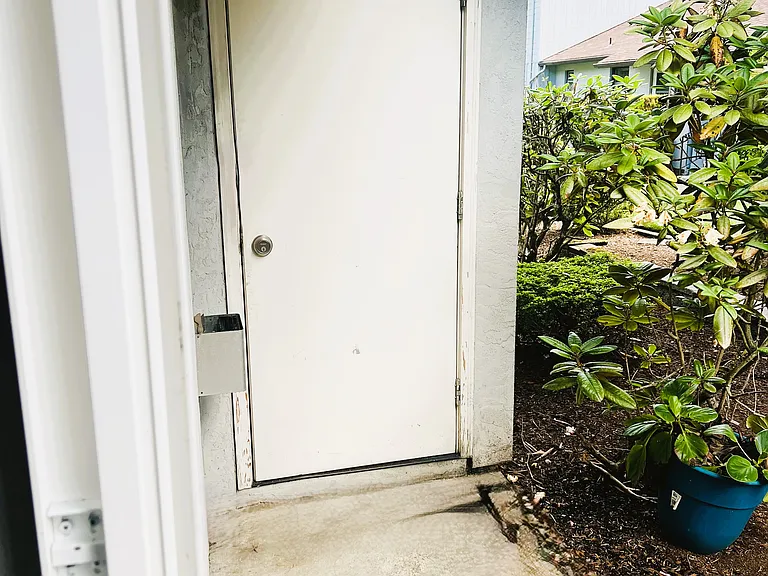 Large storage off private patio.