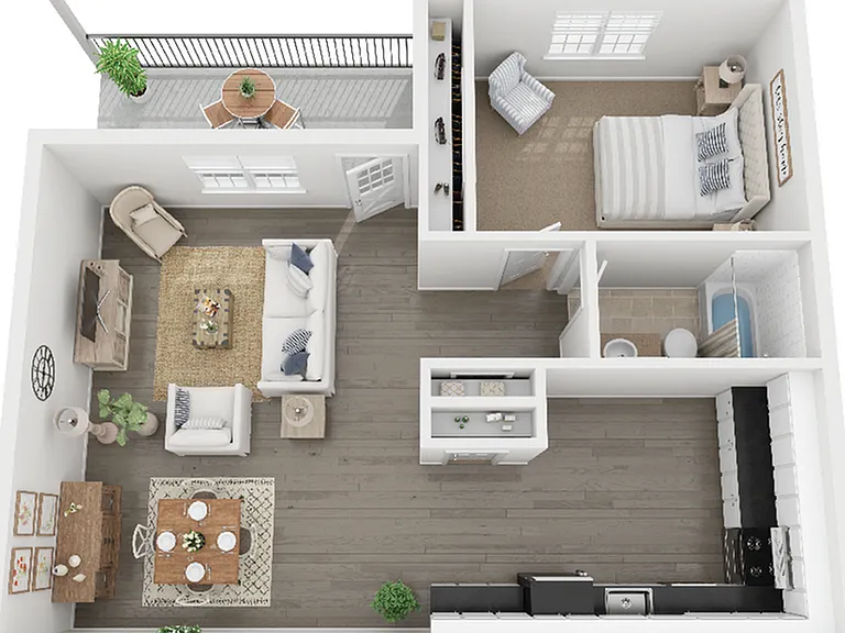 one-bedroom one-bedroom