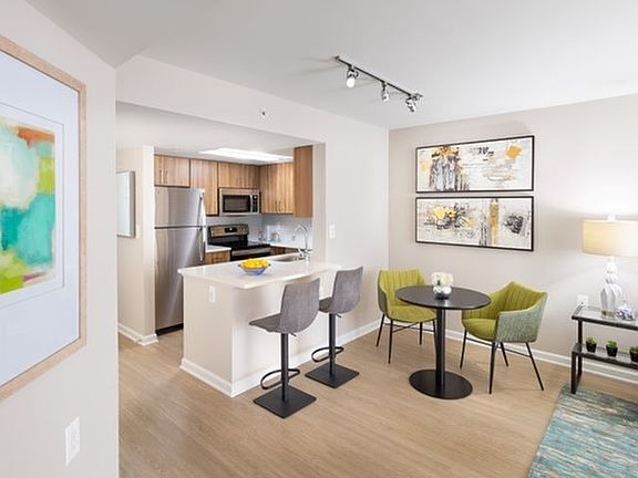 Renovated Apartments With Quartz Countertops, Energy Efficient Stainless Steel Appliances and Wood-Style Flooring Throughout Kitchen and Living Areas