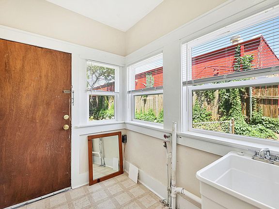 Main floor laundry room / back entry