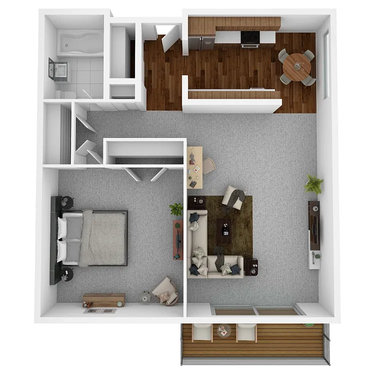 Floor plan One Bedroom