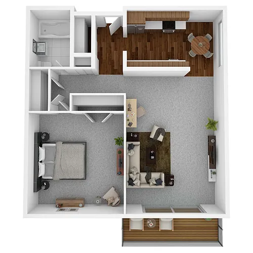 Floor plan One Bedroom