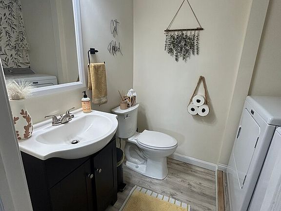 1/2 bathroom on first floor