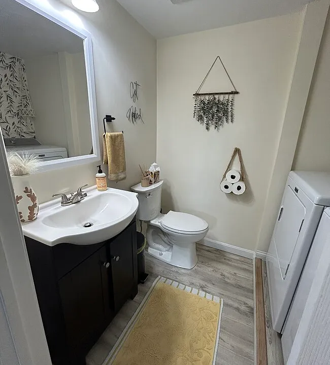 1/2 bathroom on first floor