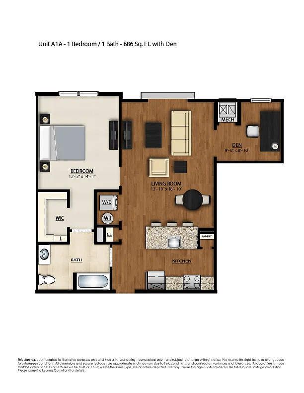Floor plan A1A-F