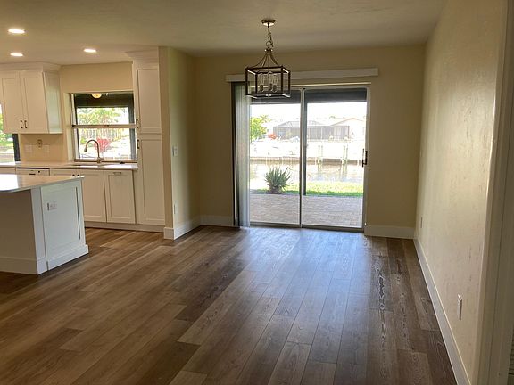 Dining area with canal view.