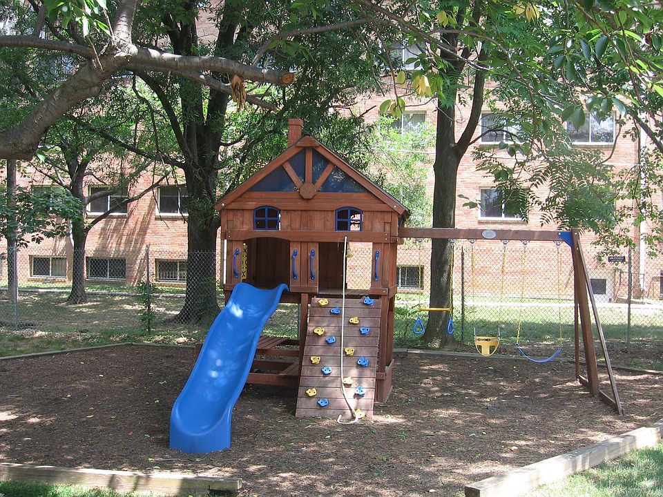 Tot Lot Next to Building