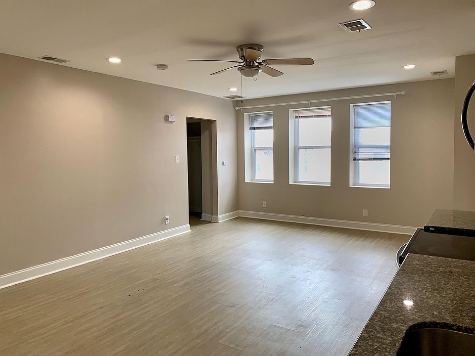 Large windows into the living room