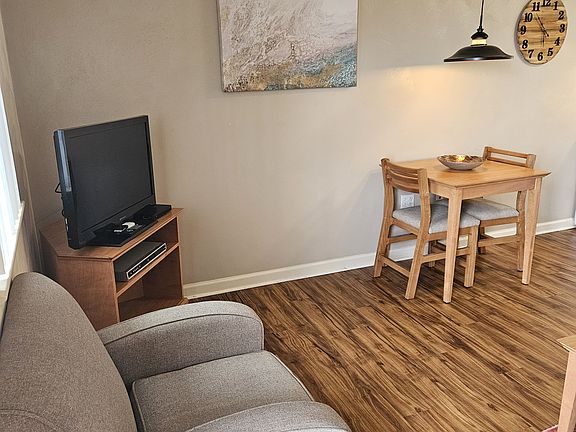 T.V. in living room and bedroom