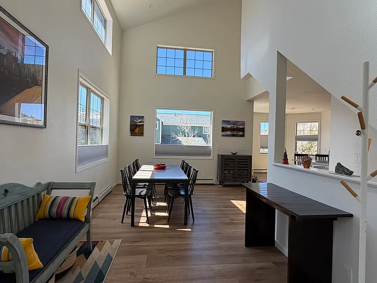 entry and dining area