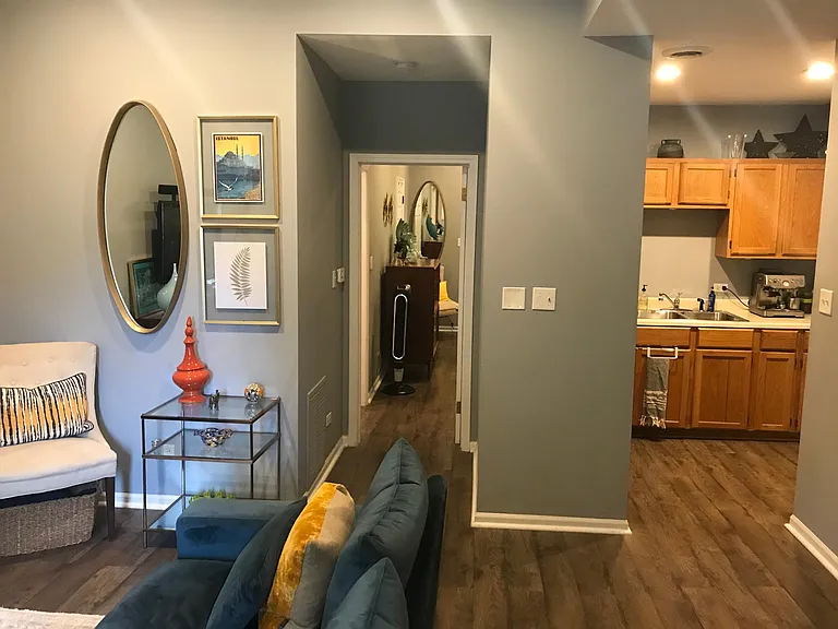 Hall to bedroom