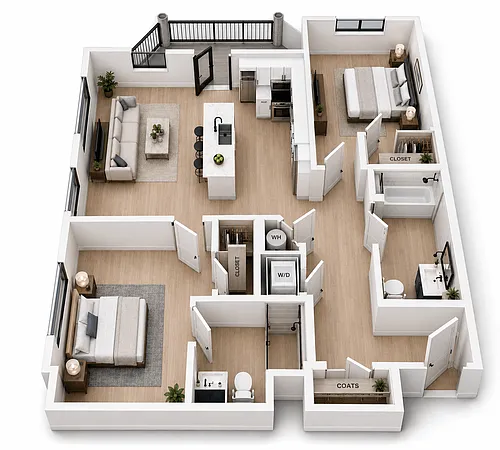 Floor plan 2B1