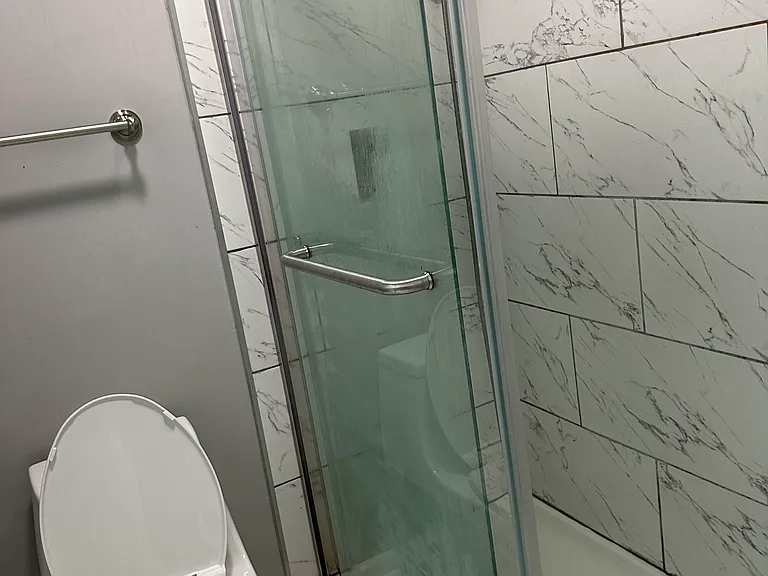 2nd floor full bathroom with two vanity sinks