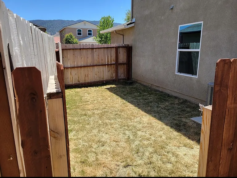 Side backyard.