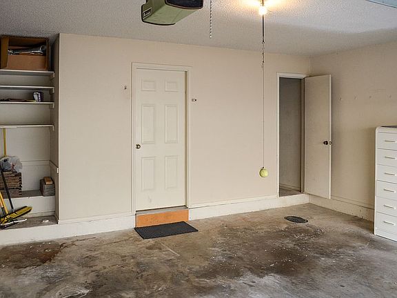 Garage alcove, WH closet