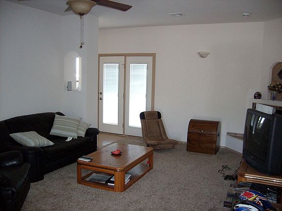 Spacious living room with gas fireplace
