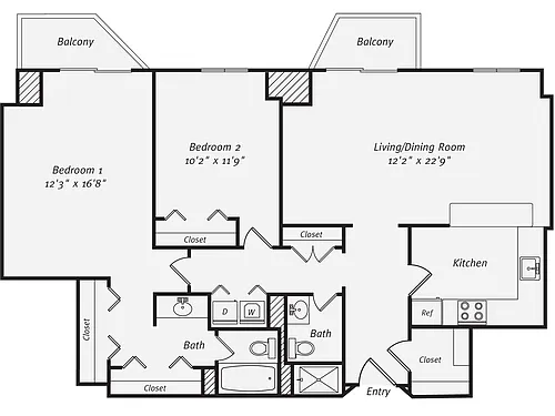 Floor plan B3