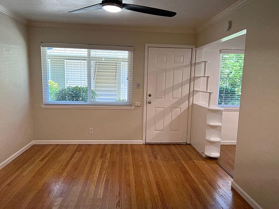 Energy efficient windows, front door from living room
