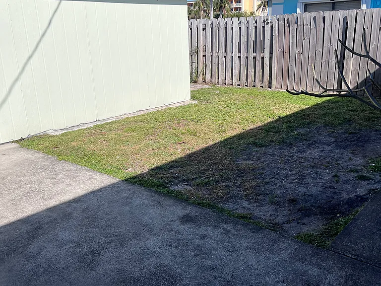 Fenced Backyard 2 Storage Shed