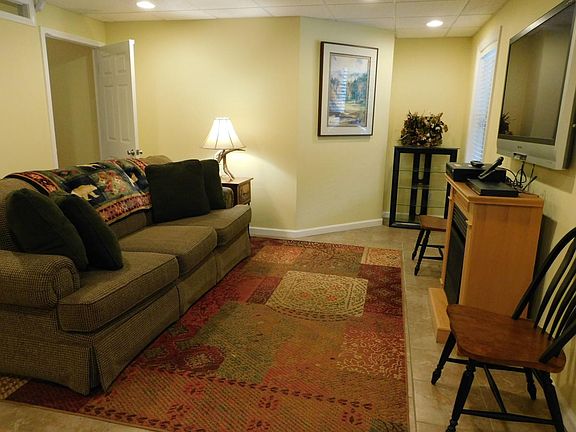 Living area w/ fireplace