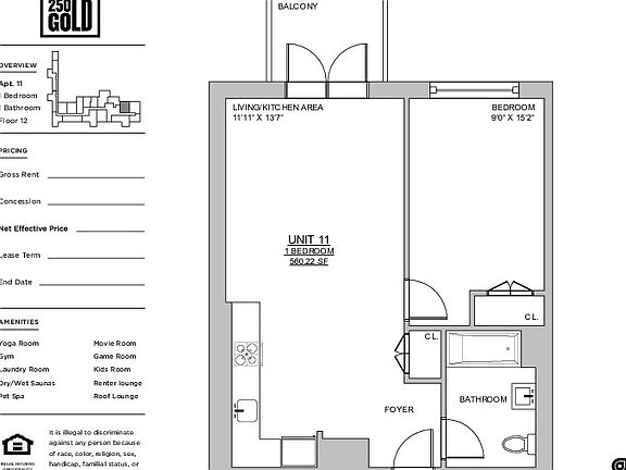 2nd image of 250 Gold St #1261