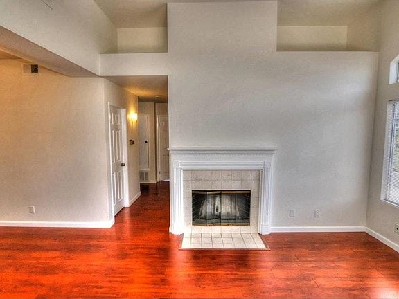 Living area with gas fireplace