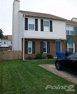 Brick with NEW vinyl siding and privacy fence.