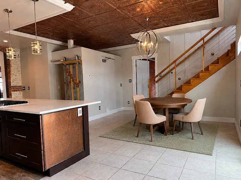 Dining area - digitally staged