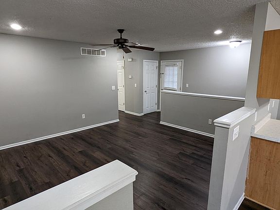 living room from dining area