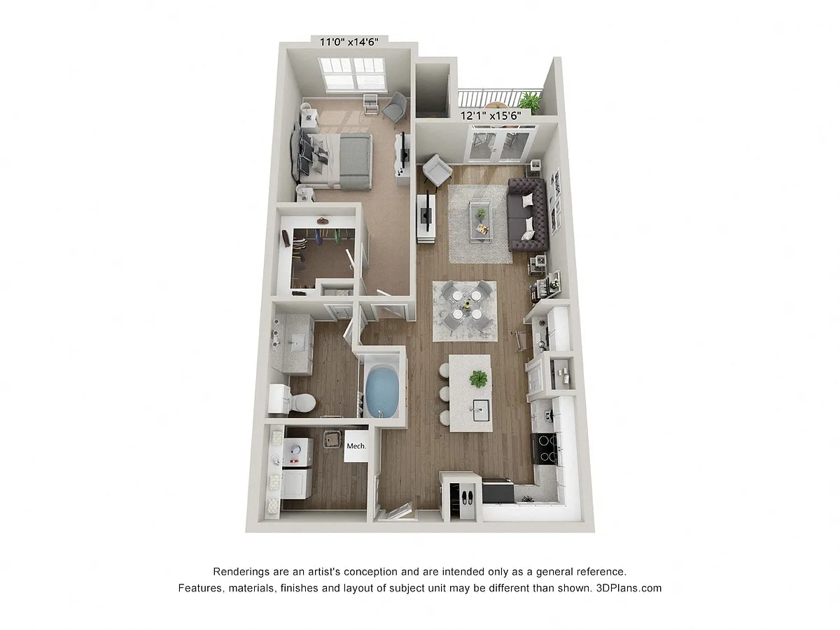 Floor plan Evian