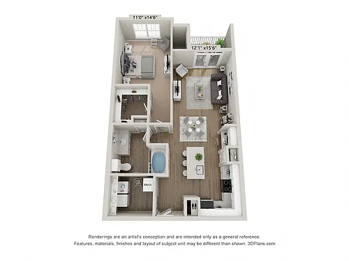 Floor plan Evian