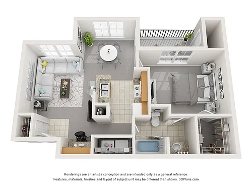 Floor plan 1X1