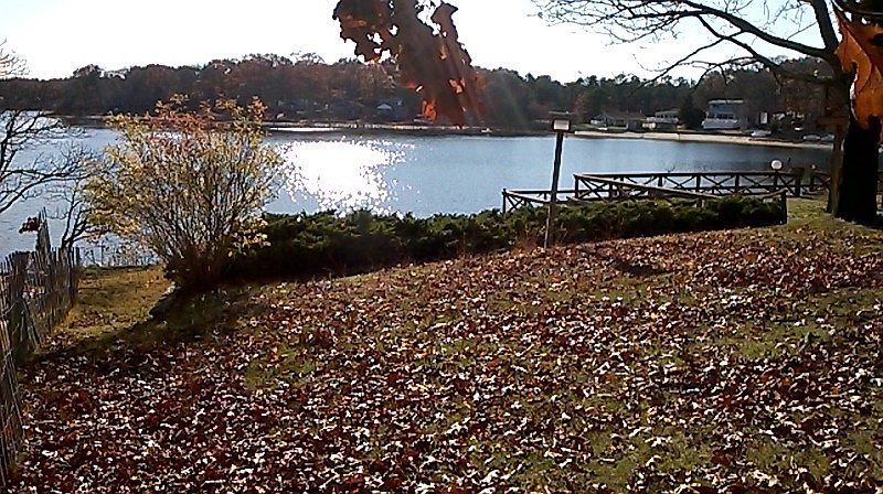 Vacant waterfront lot. 