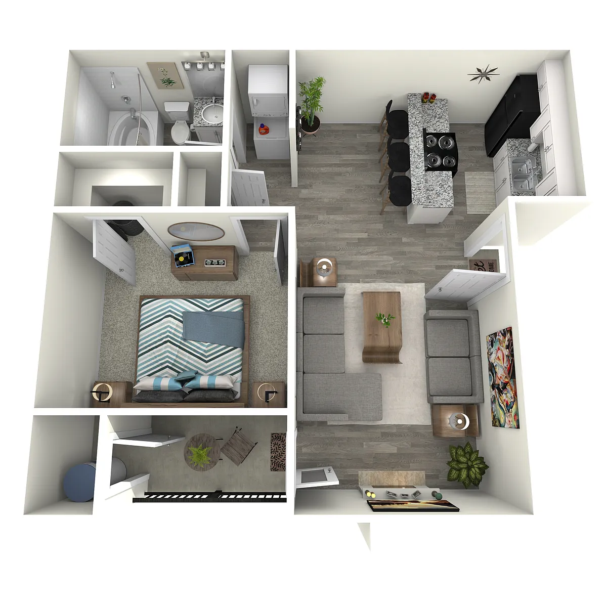 Floor plan 1X1