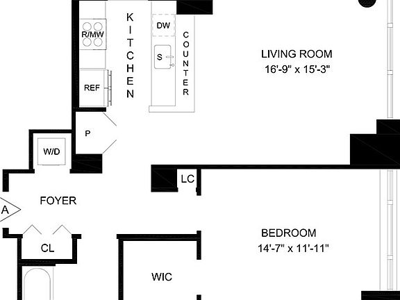 2nd image of 160 W 62nd St APT 33A
