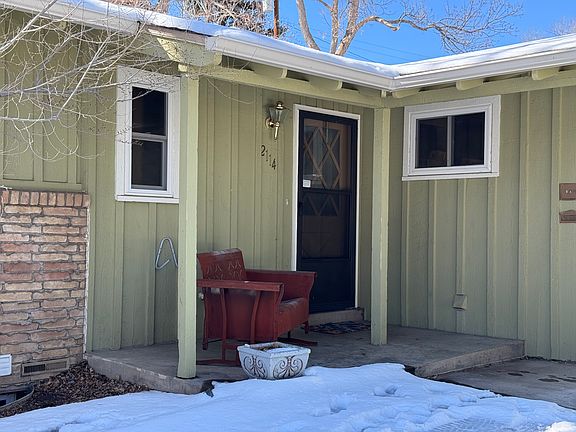 Front entry with old time rocking seat..