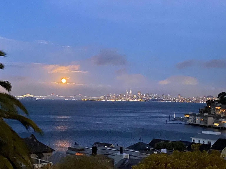 View at dusk