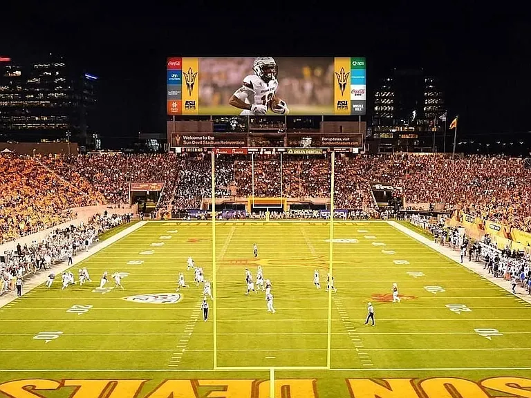 Sun Devil Stadium just down 5th Street