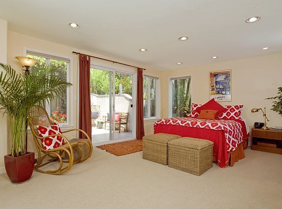 Master opens to patio